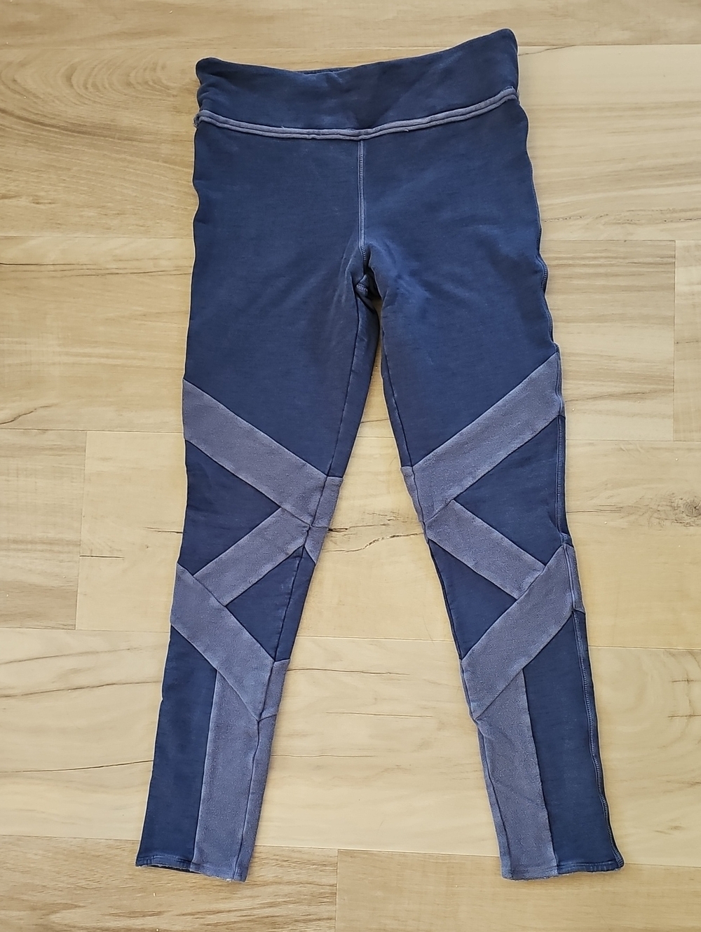 Free People FP Movement Blue Wrap Leggings Sz L
